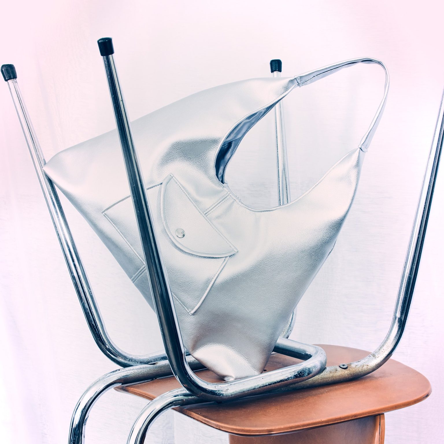 Sac à main argenté Mesmera Sarah Baltini